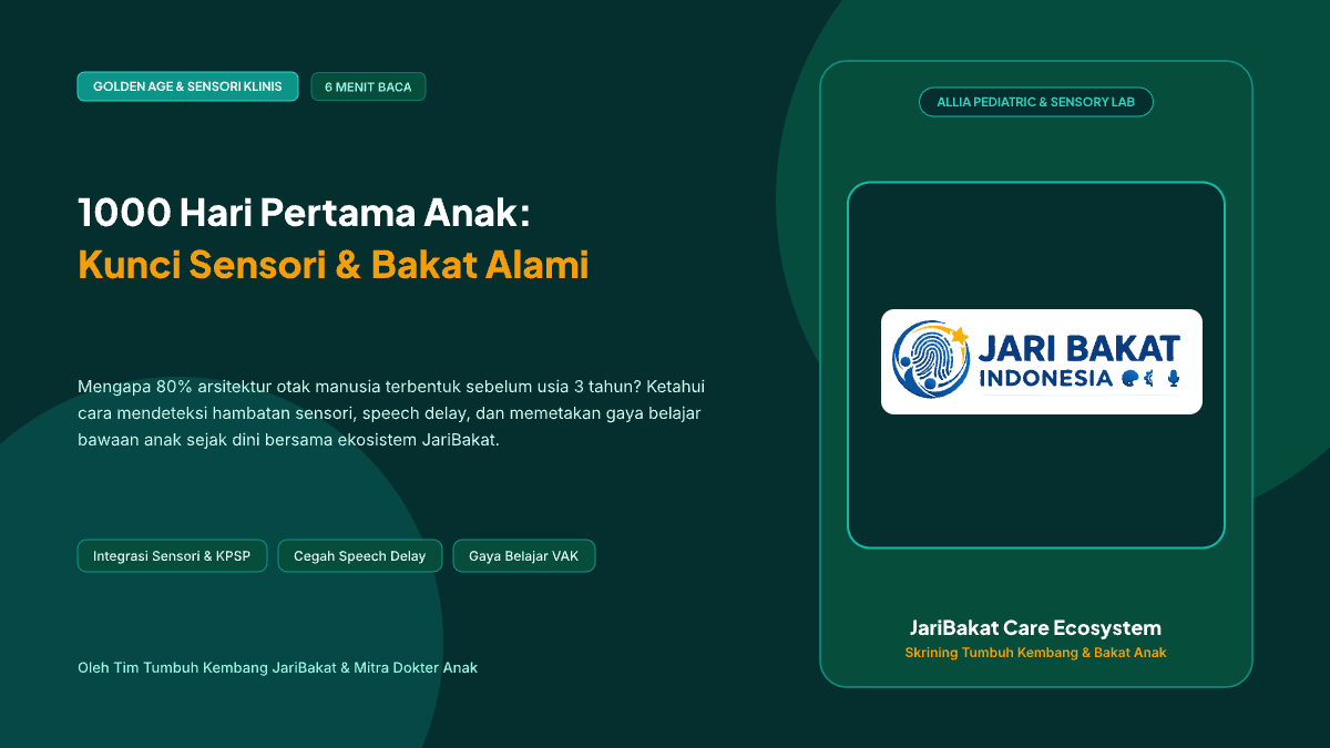 Panduan Emas 1000 Hari Pertama: Stimulasi Sensori & Bakat Alami Bersama JariBakat